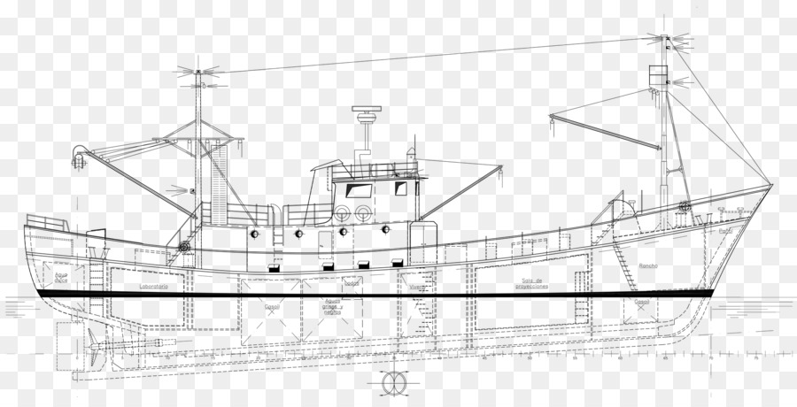 Barque，เรือของเส้น PNG