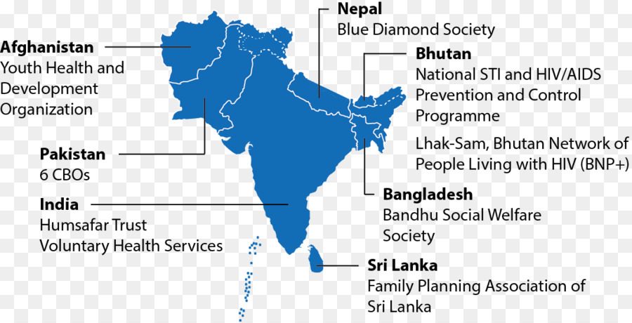 แผนที่เอเชียใต้，ประเทศ PNG