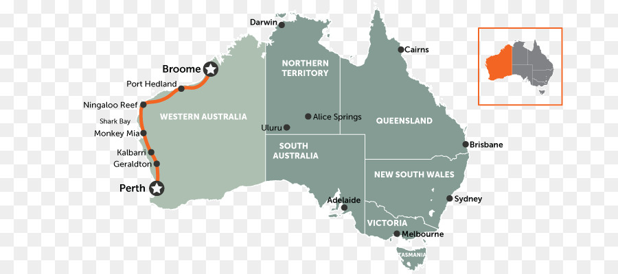 แผนที่ออสเตรเลียตะวันตก，บรูม PNG