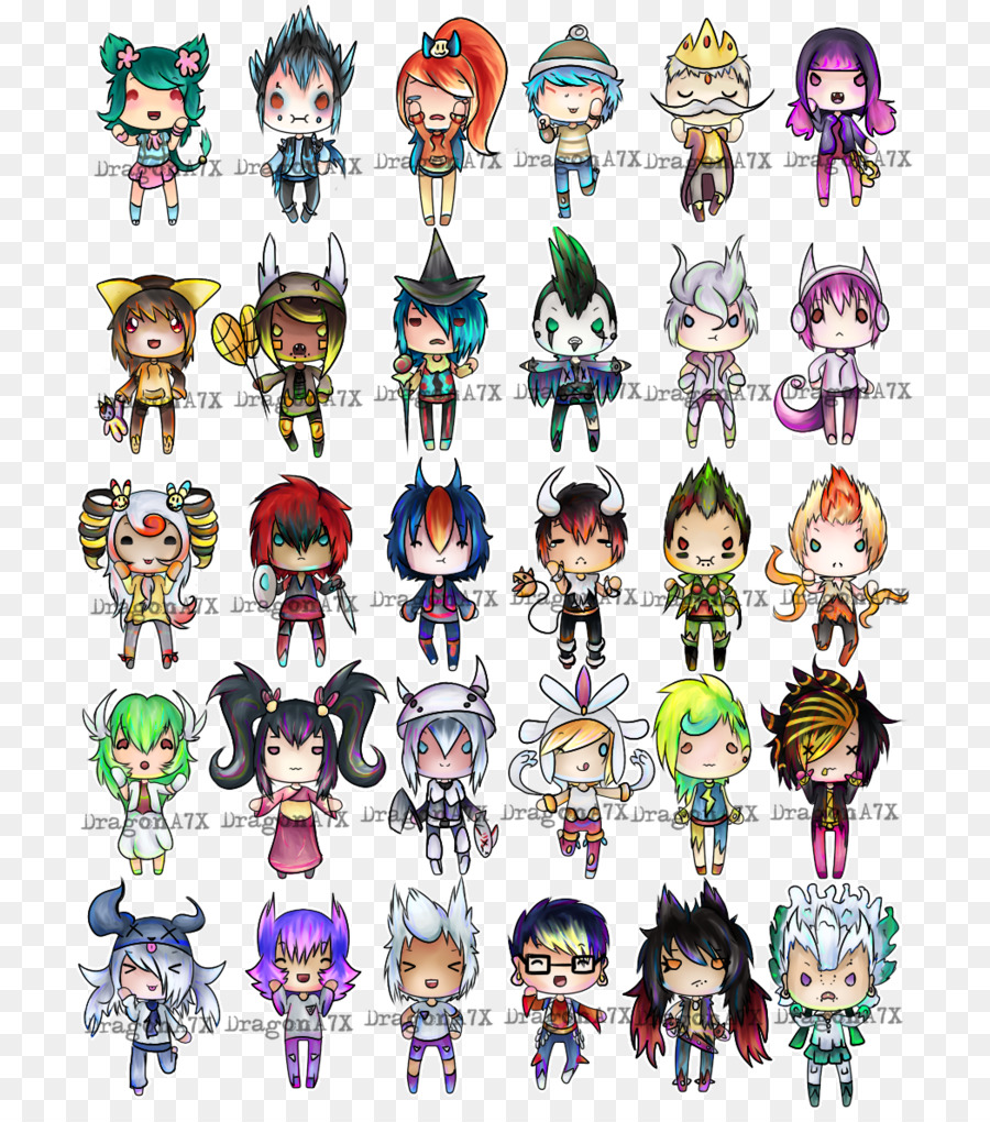 อักขระ Chibi，ชิบิ PNG