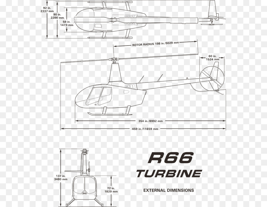 ทางเทคนิคการวาด，โรบินสัน R66 PNG