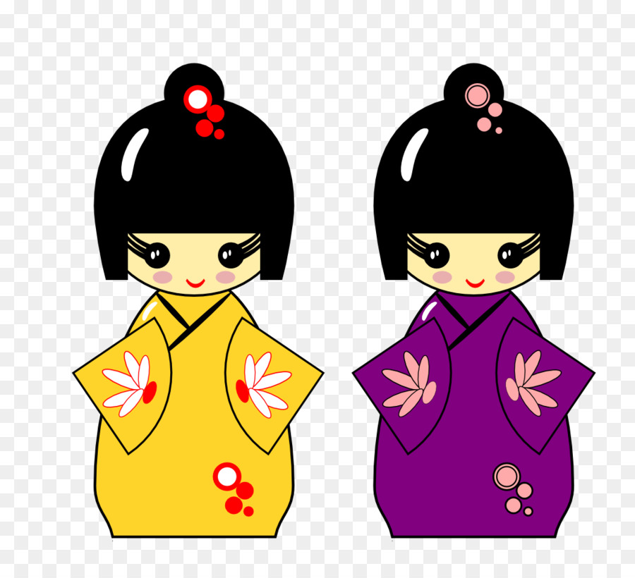 ตุ๊กตา Kokeshi，ญี่ปุ่น PNG