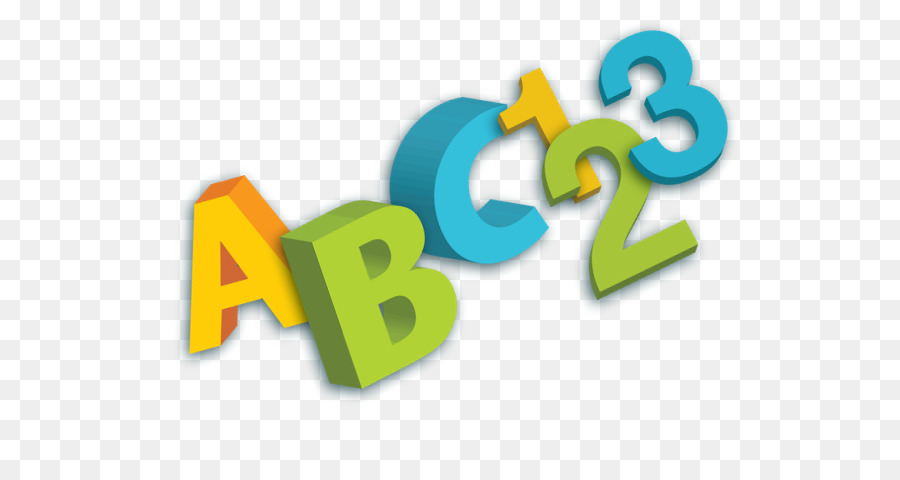 Abc 123，ตัวอักษร PNG