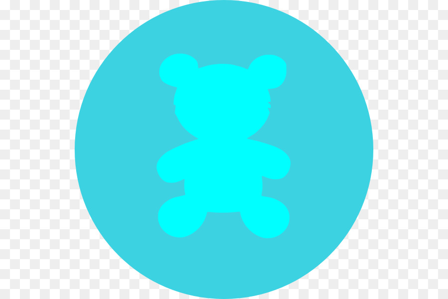 หมี，สีน้ำเงิน PNG