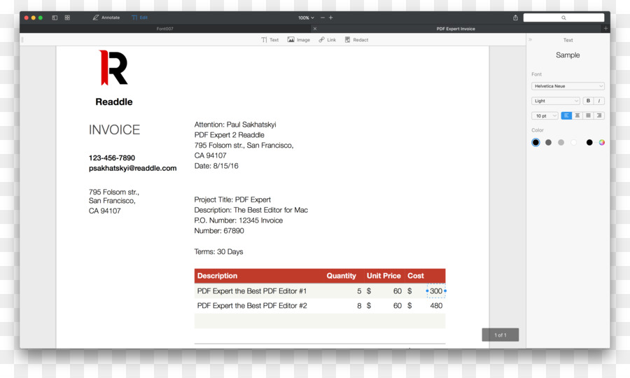 โปรแกรมคอมพิวเตอร์，Adobe Acrobat PNG