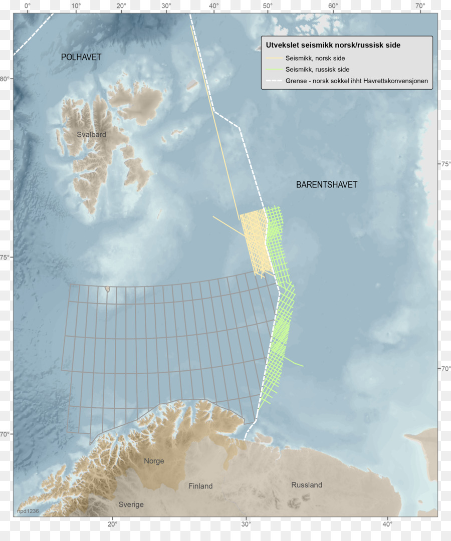 Norwayrussia ชายแดน，Barents ทะเล PNG