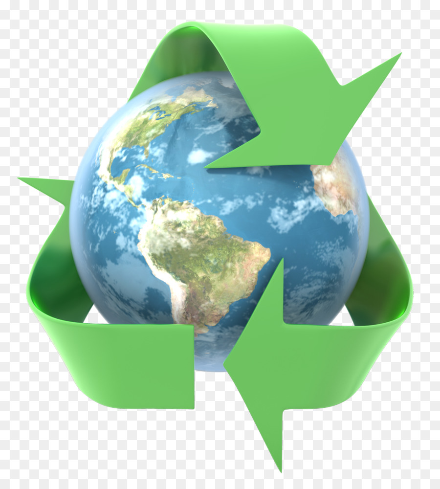 Earth With Green Recycling Arrows，การรีไซเคิล PNG