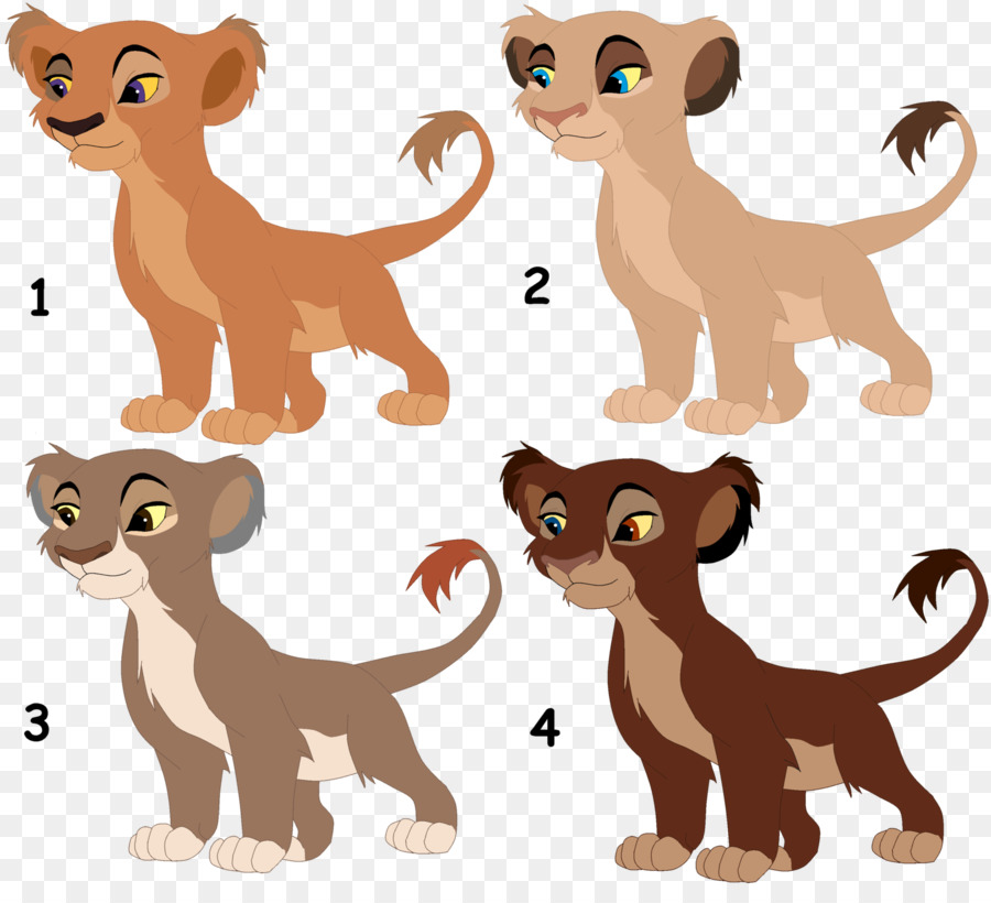 Cartoon Lion Cubs，ความเคลื่อนไหว PNG