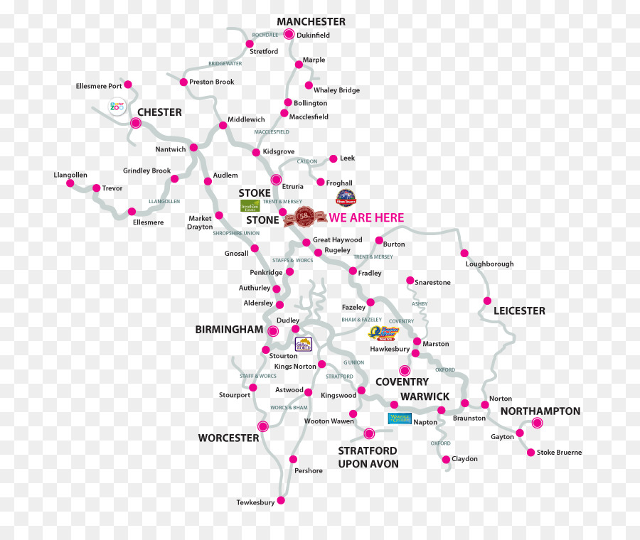 Great Britain_ Counties Kgm และ Worcestershire แหลม，เทรนท์และ Mersey แหลม PNG