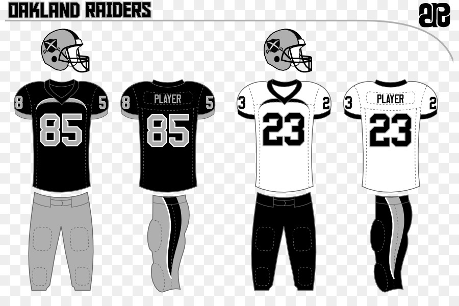 เครื่องแบบฟุตบอล，Oakland Raiders PNG