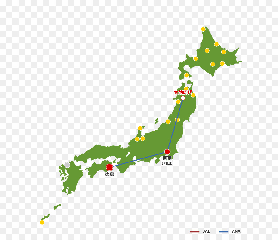 ญี่ปุ่น，แผนที่ว่างเปล่า PNG