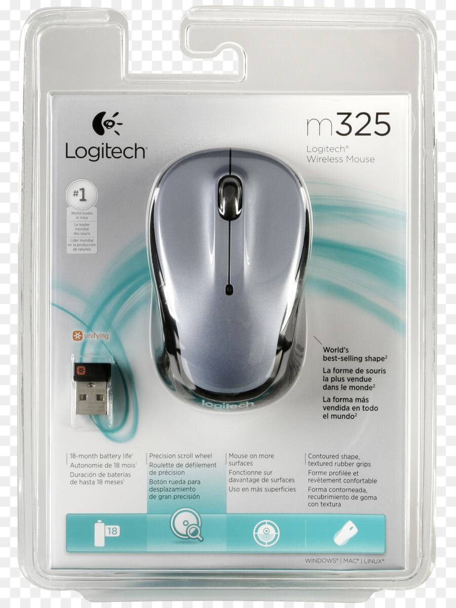 คอมพิวเตอร์ของเมาส์，Logitech M325 PNG