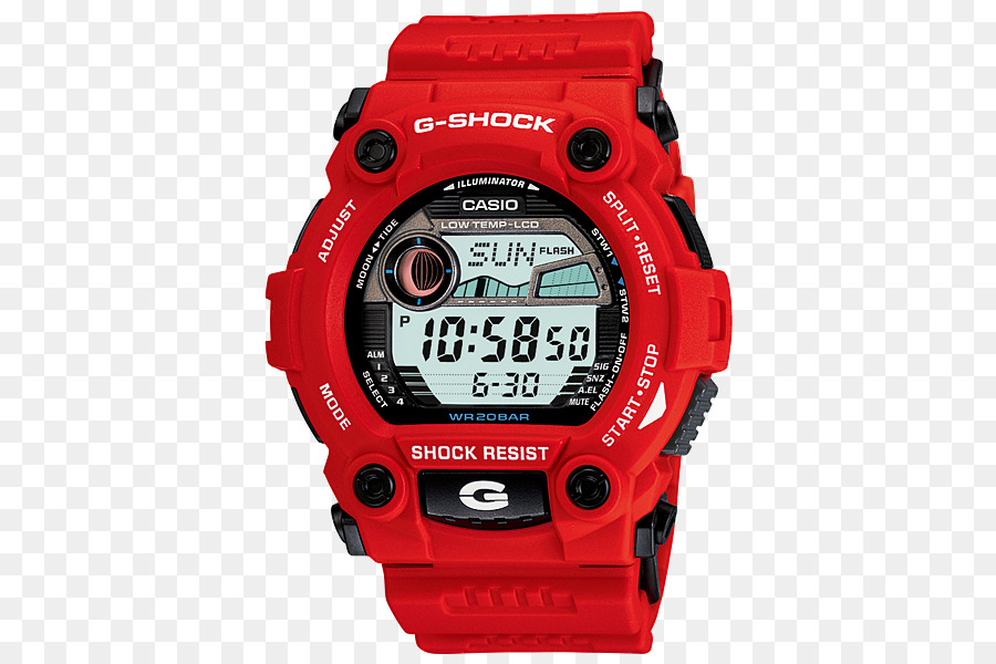 นาฬิกา G Shock สีแดง，นาฬิกา PNG