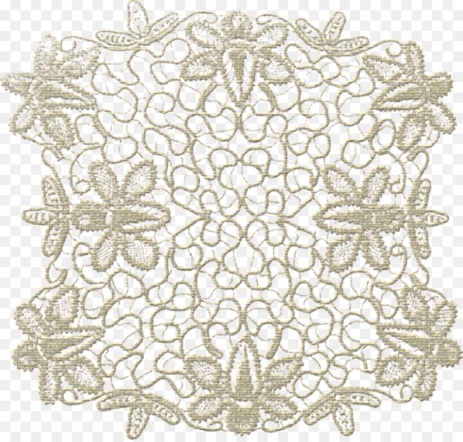 ลูกไม้ Doily，การเย็บปักถักร้อย PNG