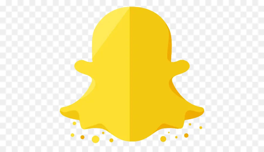 ไอคอน Snapchat สีเหลือง，Snapchat PNG