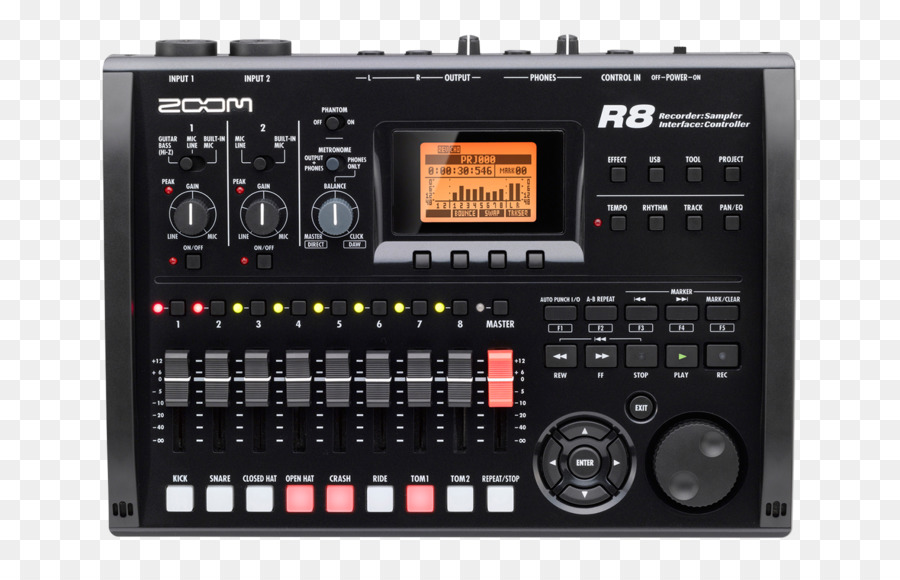 Zoom R8 Recorder，เสียง PNG