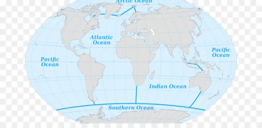 แผนที่โลก，มหาสมุทร PNG