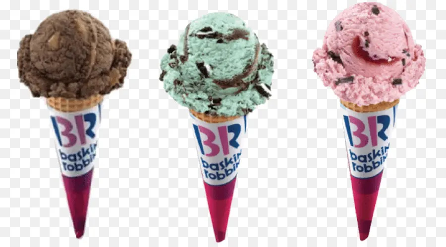 กรวยไอศครีม，Baskin Robbins PNG