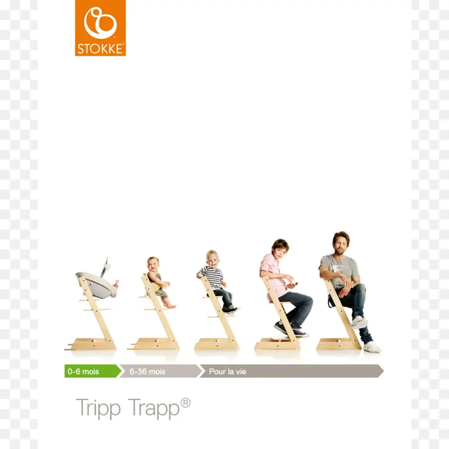 เก้าอี้ Tripp Trapp，ปรับได้ PNG