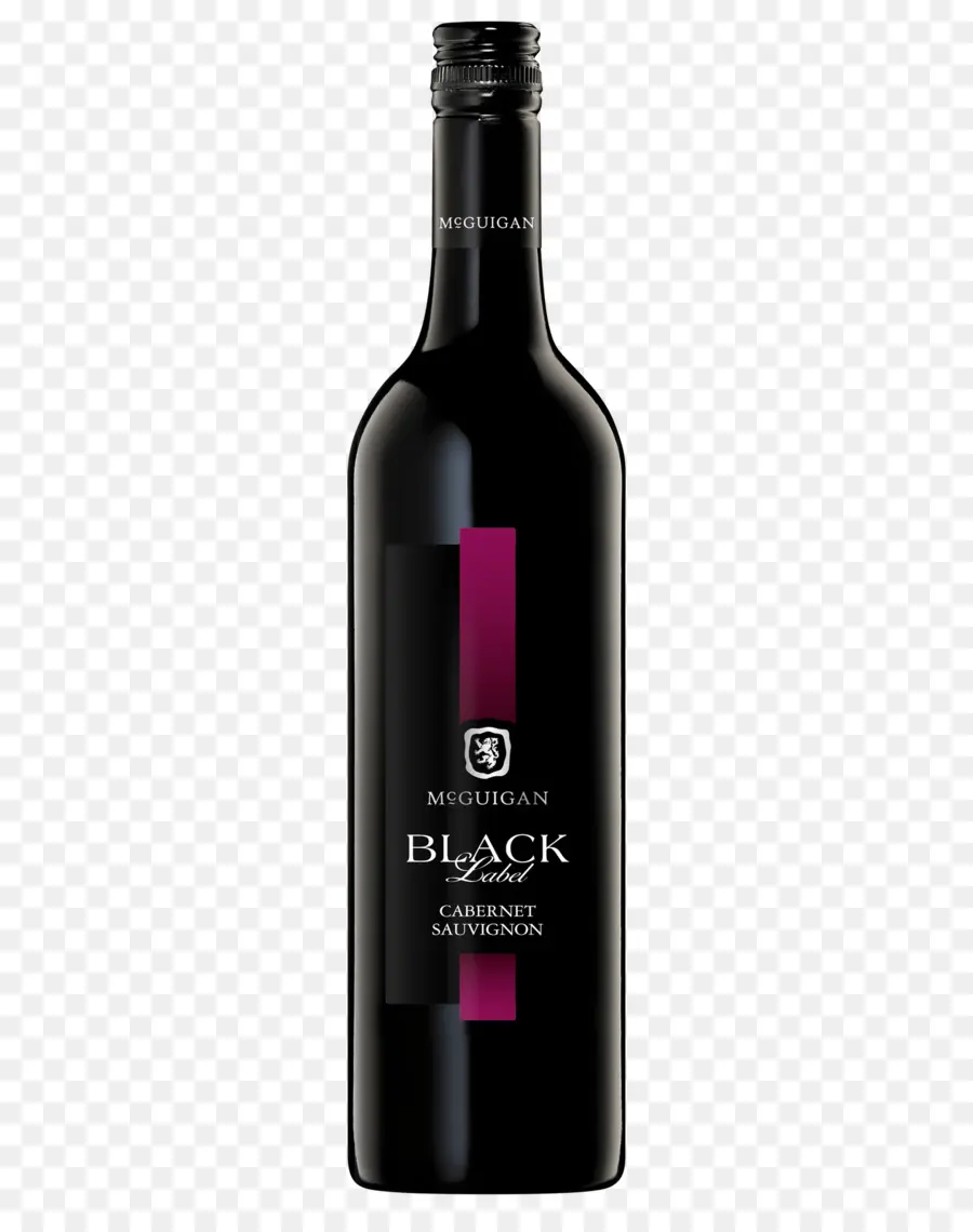 ขวดไวน์ฉลากสีดำ，Cabernet Sauvignon PNG