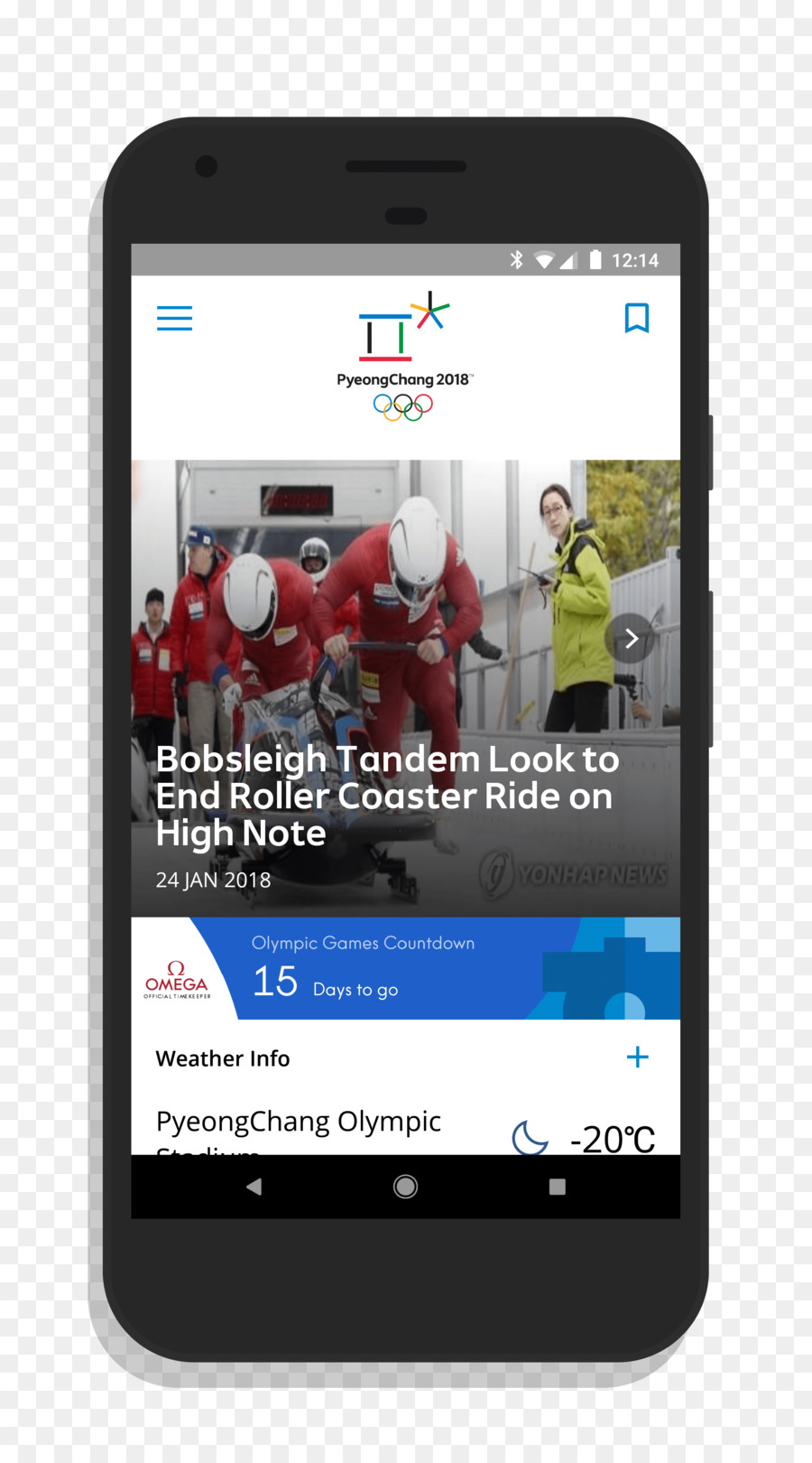 Pyeongchang 2018 Olympic ฤดูหนาวเกมส์，N Smartphone PNG