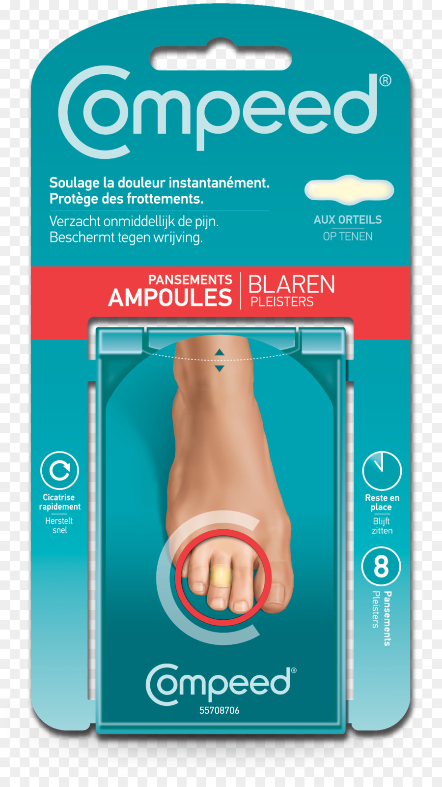 ชนิดหนึ่ผ้าพันแผล，Compeed PNG