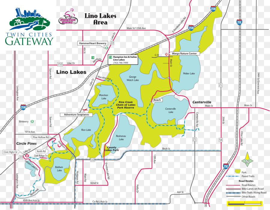 Communities ใน Minneapolissaint พอลเมโทรพื้นที่，Lino ทะเลสาบนั่น PNG