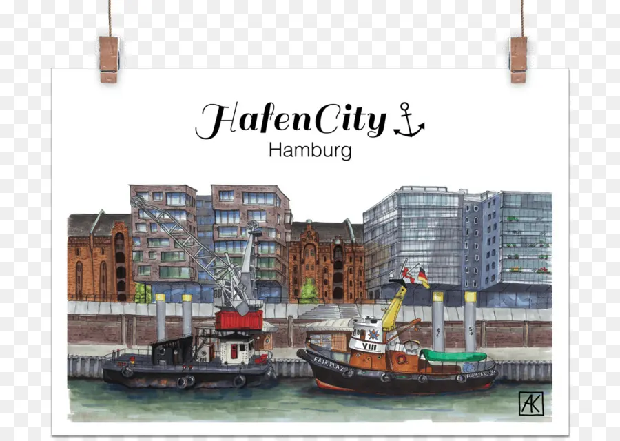 Hafencity Hamburg，ทิวทัศน์เมือง PNG