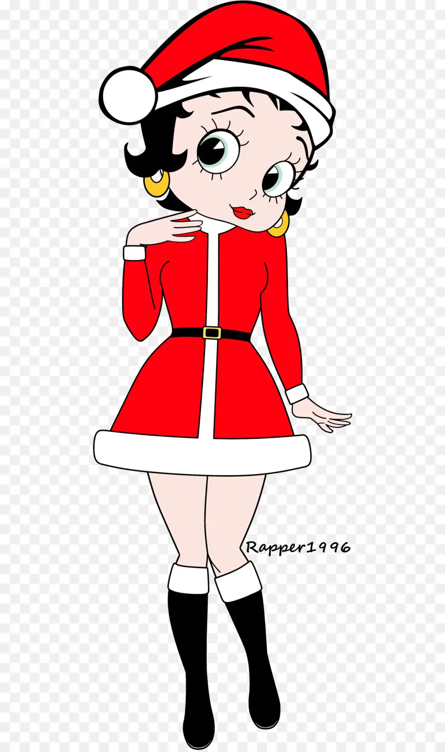 Betty Boop，ชุดซานต้า PNG