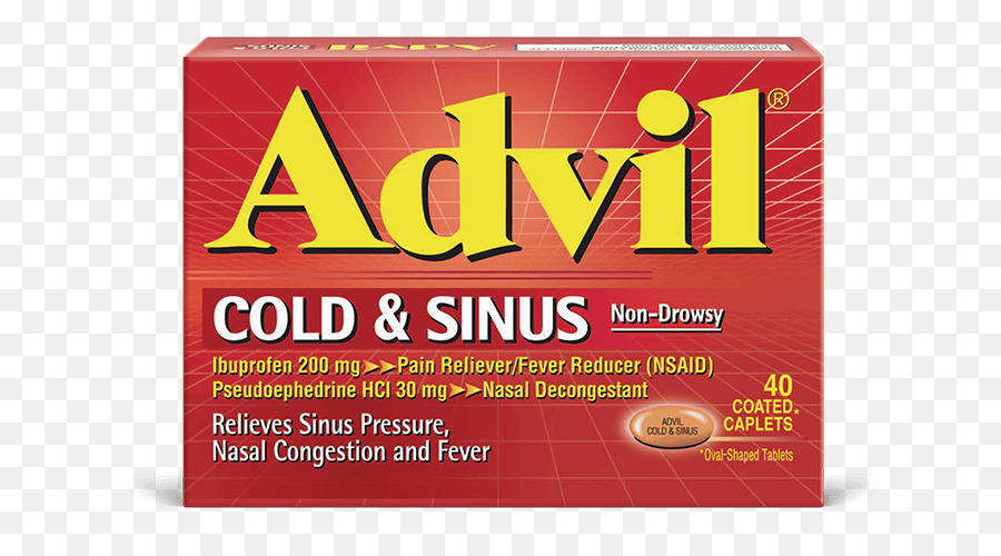 Advil เย็นเส้นเลือด Nondrowsy，Advil Multisymptom เย็นเคลือบ Caplets 10 Caplets PNG