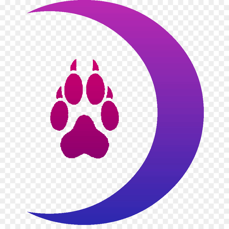 Paw Print และ Crescent Moon，พิมพ์อุ้งเท้า PNG