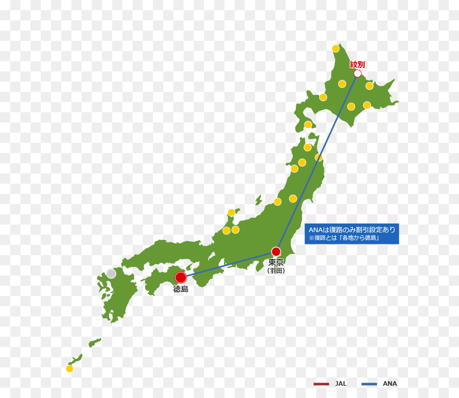 ญี่ปุ่น，แผนที่ PNG