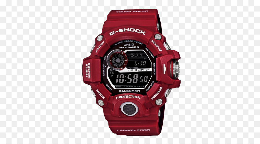 นาฬิกา G Shock สีแดง，นาฬิกา PNG