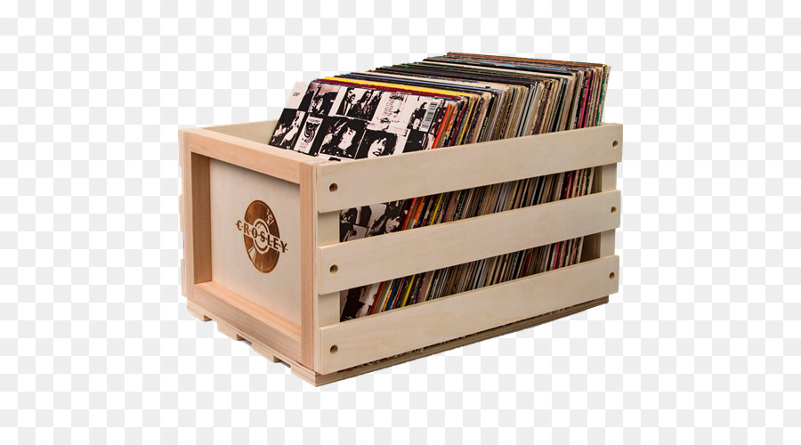 Ac1004ana บันทึกห้องเก็บขอ Crate ถือขึ้น 75 อัลบั้ม Naturalfirebranded กับ Iconic Crosley โลโก้โดย Crosley，Phonograph บันทึก PNG