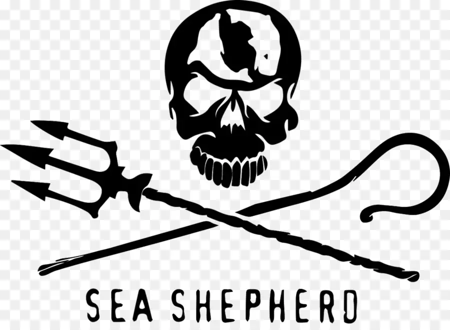 โลโก้ Sea Shepherd，กะโหลกศีรษะ PNG