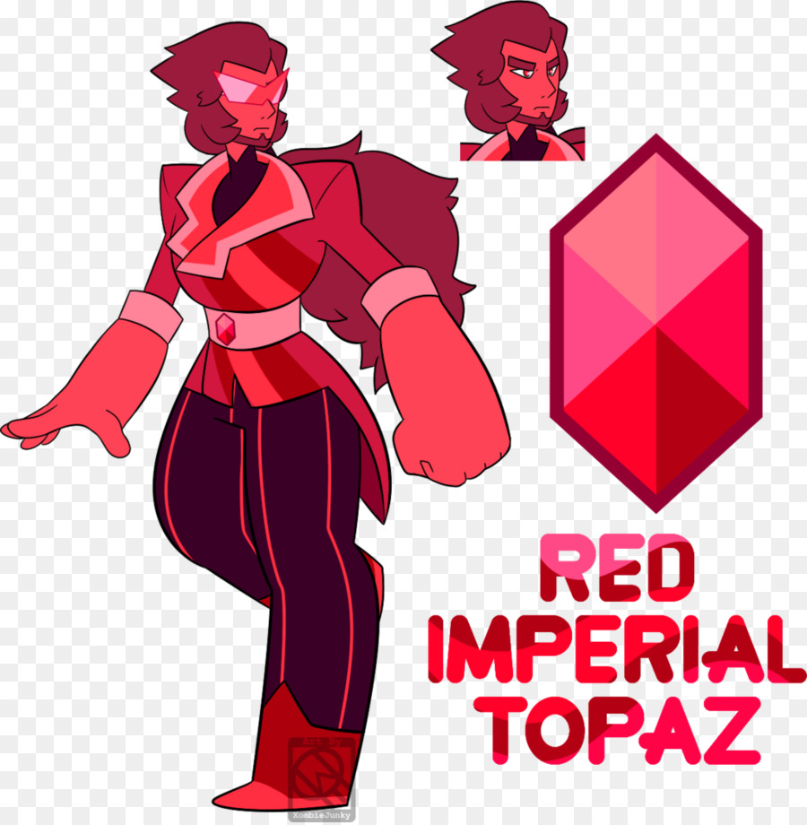 Topaz Red Imperial，อัญมณี PNG