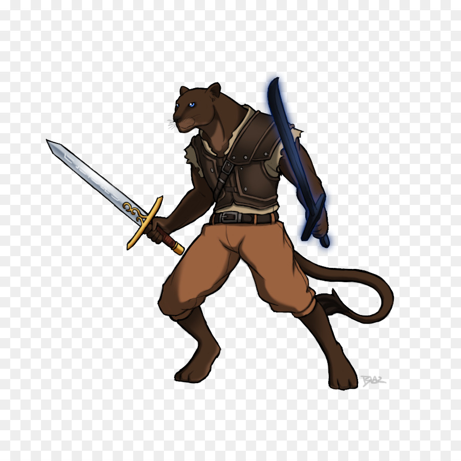 นักรบ Panther Anthropomorphic，จินตนาการ PNG