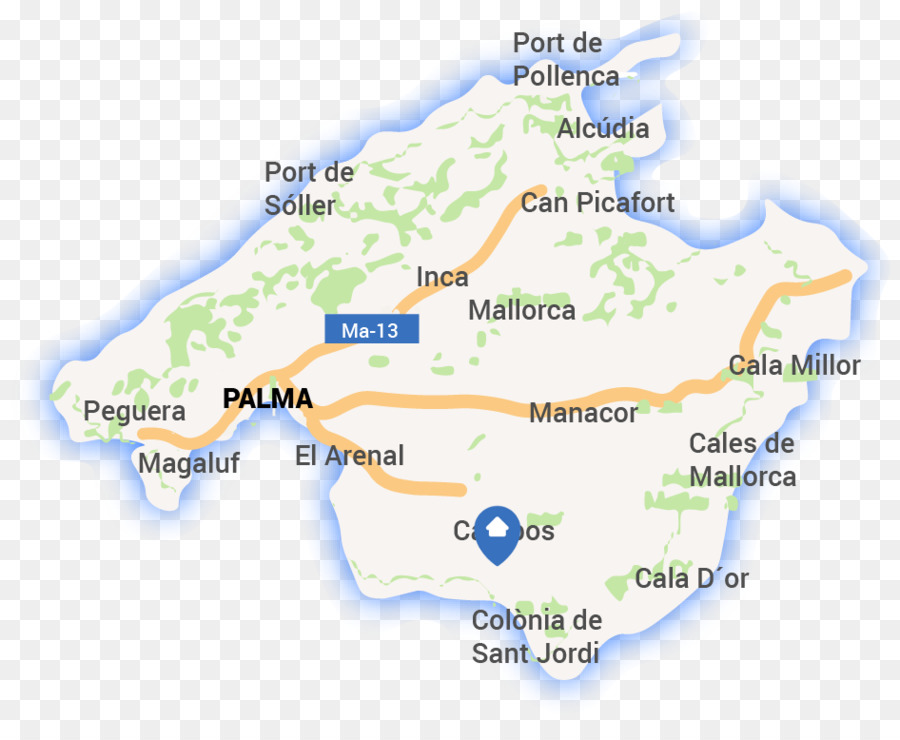 แผนที่ Mallorca，Mallorca PNG