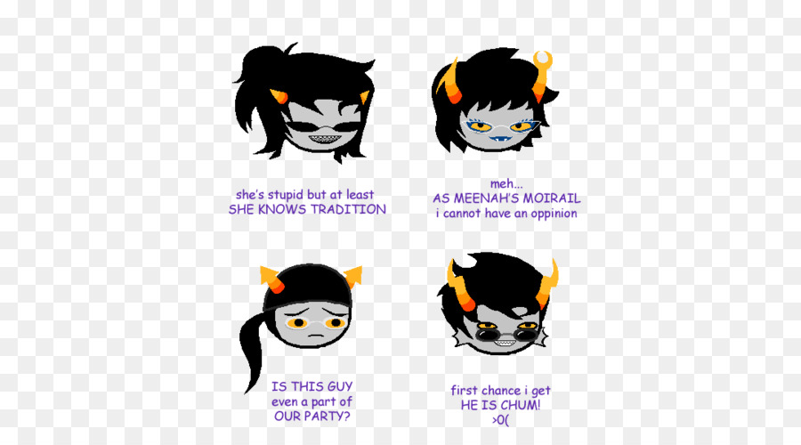 Homestuck，ดิ เธอโกรธฉัน PNG