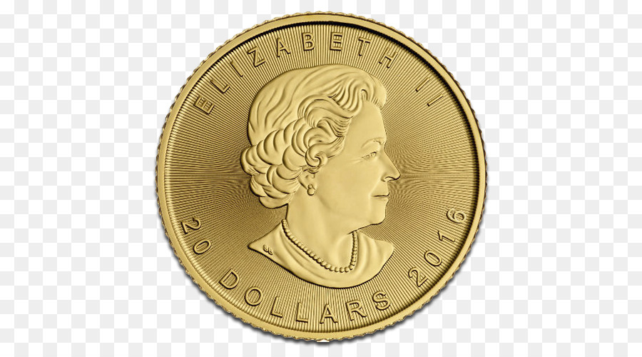 แคนาดาทองไซใบไม้ติ，เหรียญทอง PNG
