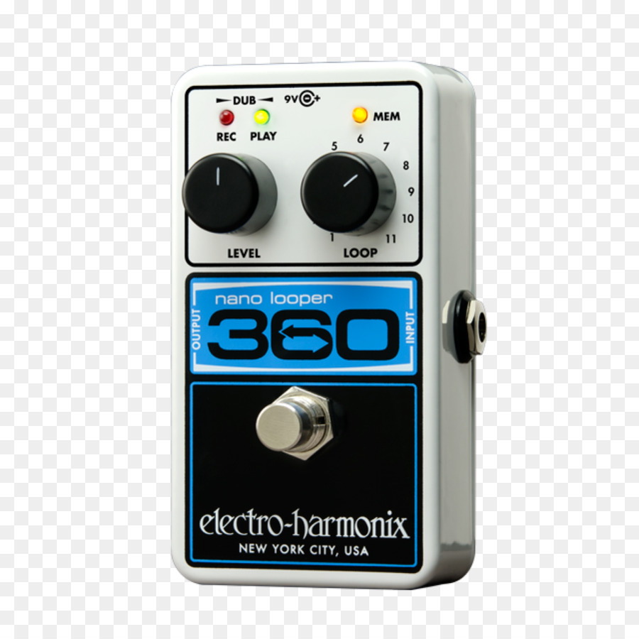 Electroharmonix Nanoname Looper 360，ลูกเล่นของตัวประมวลผล Pedals PNG