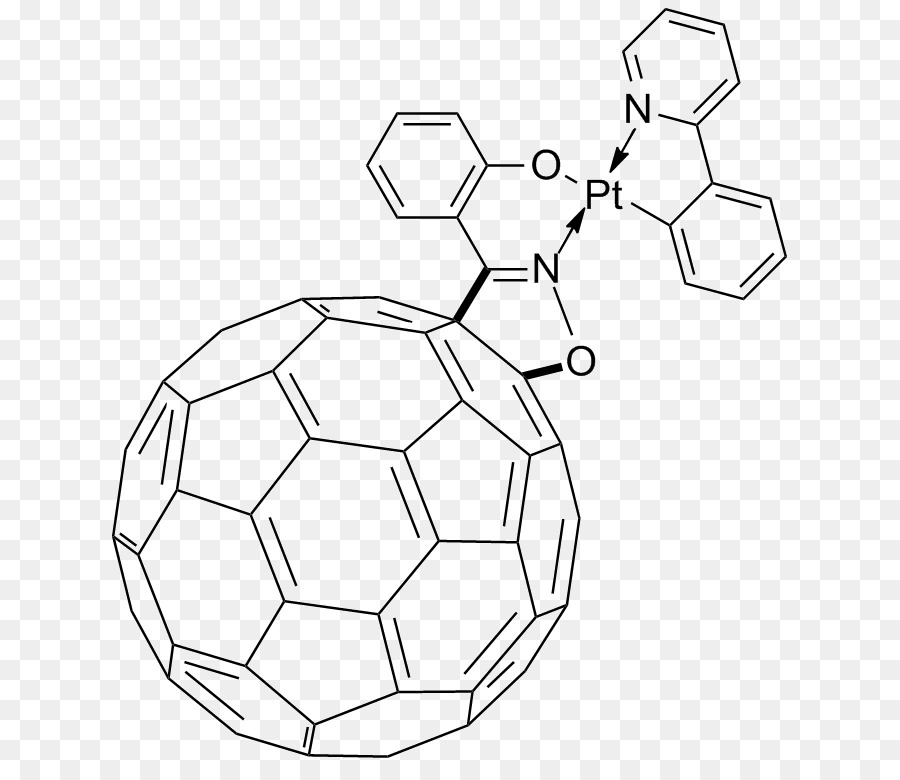 Fullerene，การเปลี่ยนแปลงโลหะ Fullerene ซับซ้อน PNG