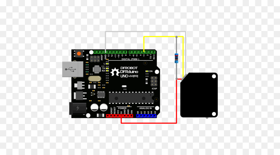 บอร์ด Arduino，สายไฟ PNG