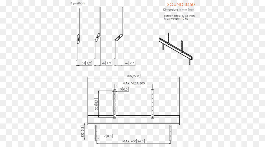 Vogels เสียง 3450，Soundbar PNG