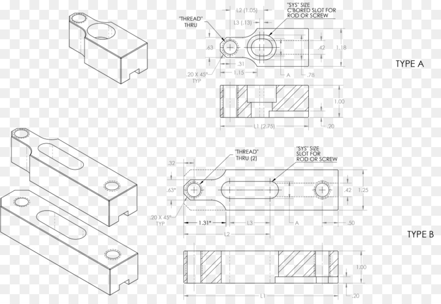 ทางเทคนิคการวาด，วิศวกรรม PNG