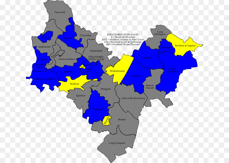 Stratfordonavon เขตสภา，แผนที่ PNG