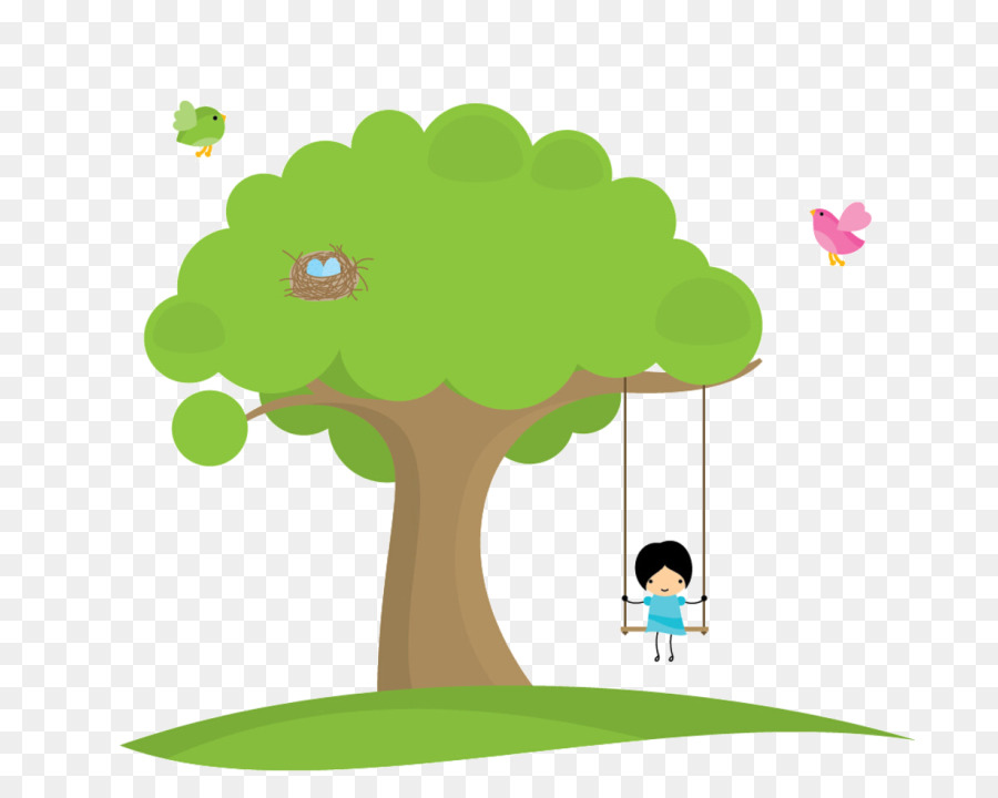 ต้นไม้，เด็กคน PNG