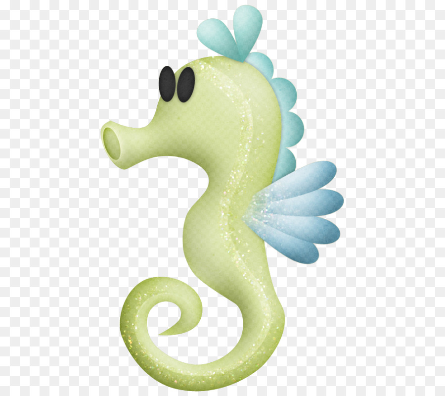 วาด，สีเหลือง Seahorse PNG