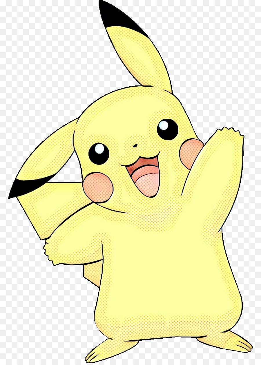 Pikachu，สีเหลือง PNG