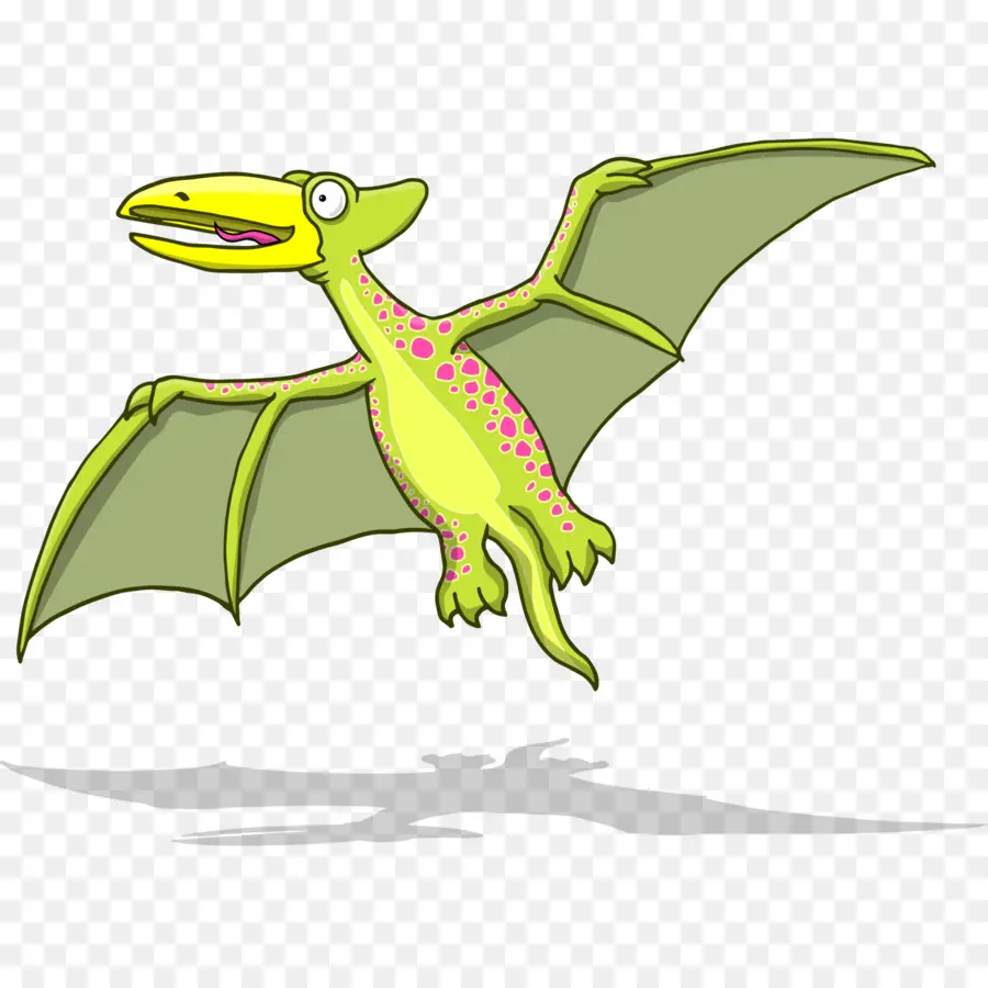 การ์ตูน Pterodactyl，ไดโนเสาร์ PNG